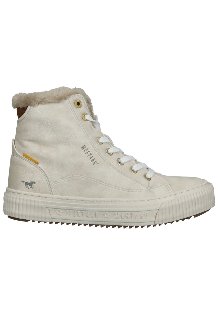 Mustang Sneaker Lederimitat Ivory Warmfutter