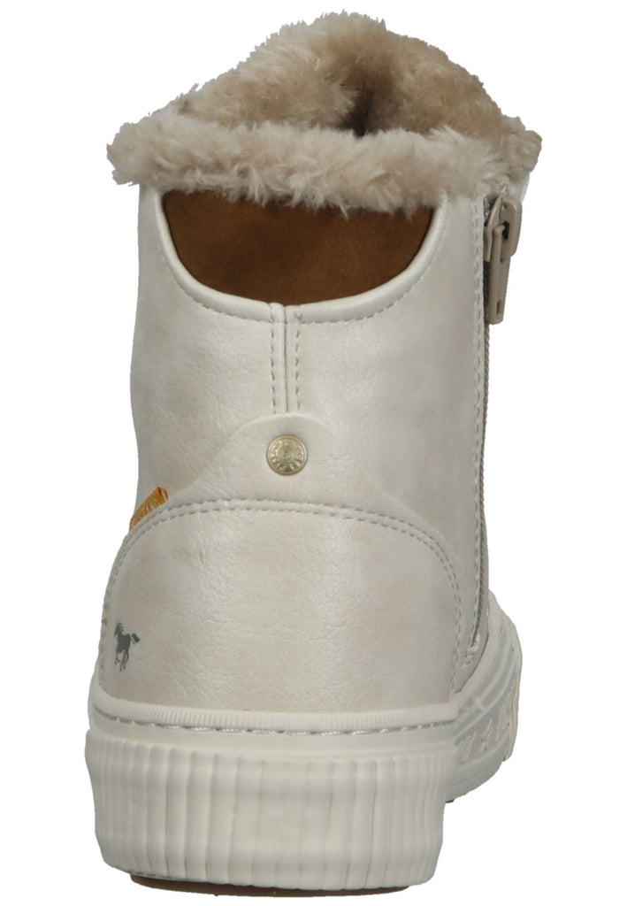 Mustang Sneaker Lederimitat Ivory Warmfutter