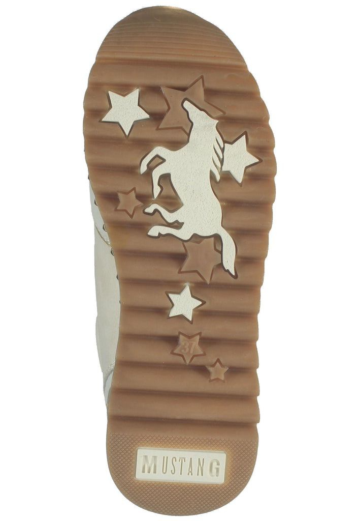 Mustang Sneaker Lederimitat Ivory Warmfutter