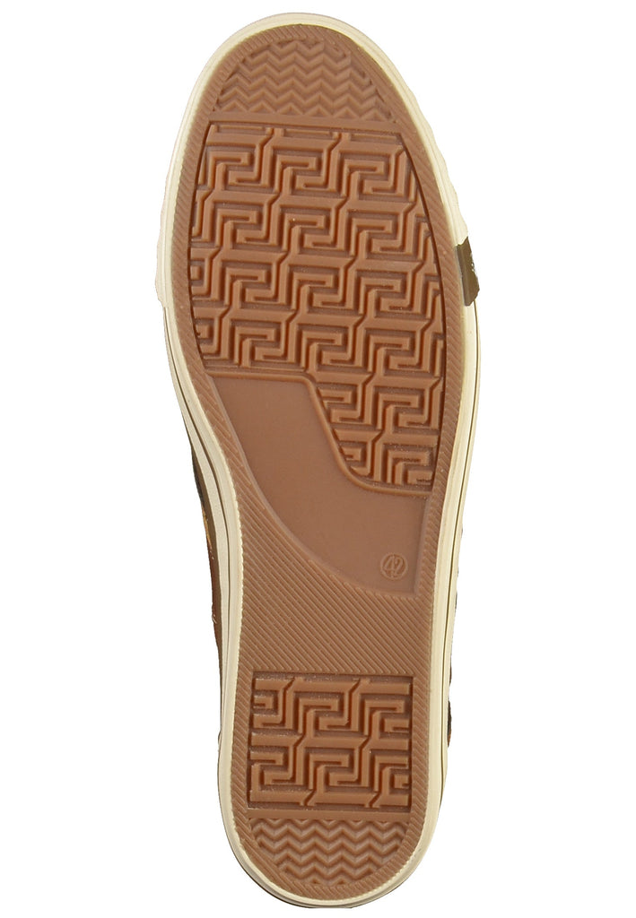 Mustang Sneaker Lederimitat Kastanie Warmfutter