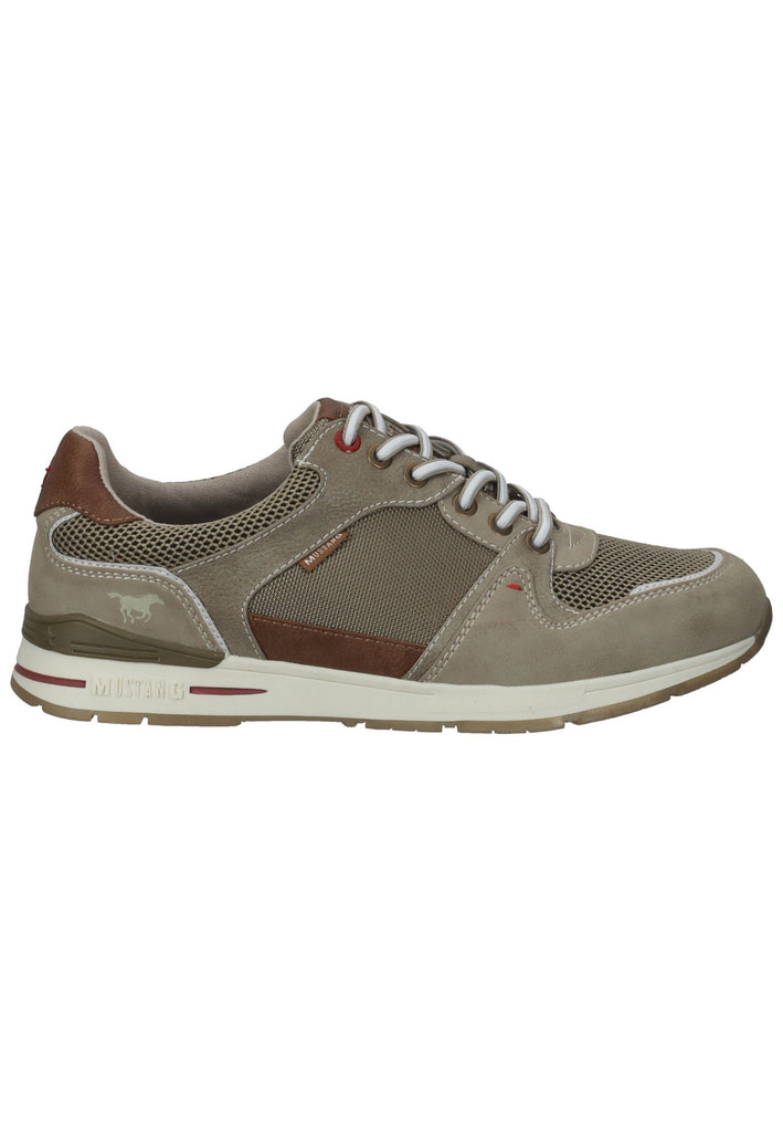 Mustang Sneaker Lederimitat/Mesh Beige