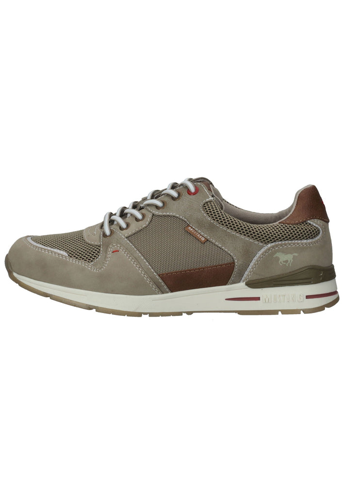 Mustang Sneaker Lederimitat/Mesh Beige