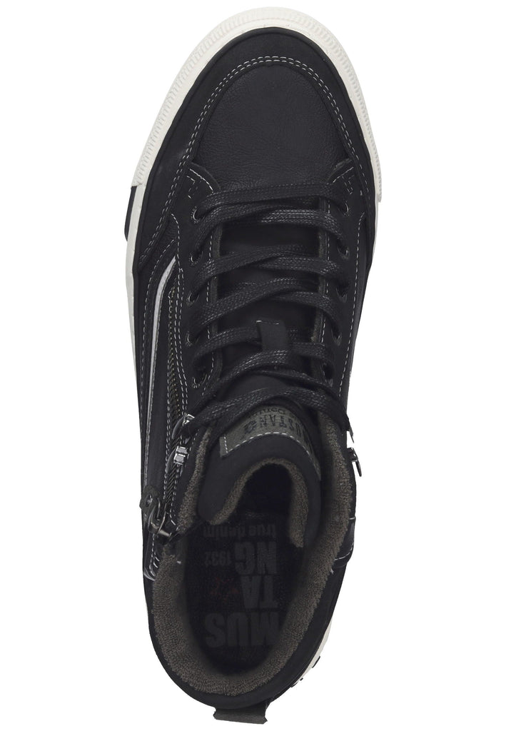Mustang Sneaker Lederimitat Schwarz