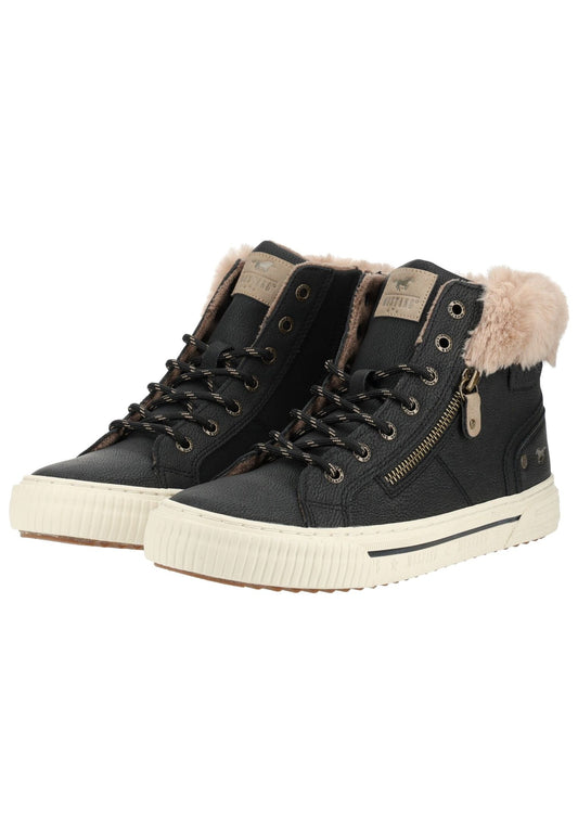 Mustang Sneaker Lederimitat Schwarz