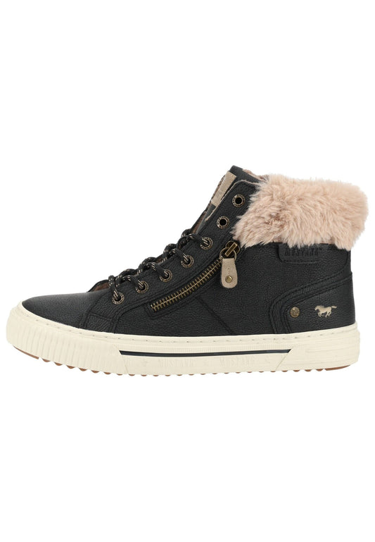 Mustang Sneaker Lederimitat Schwarz