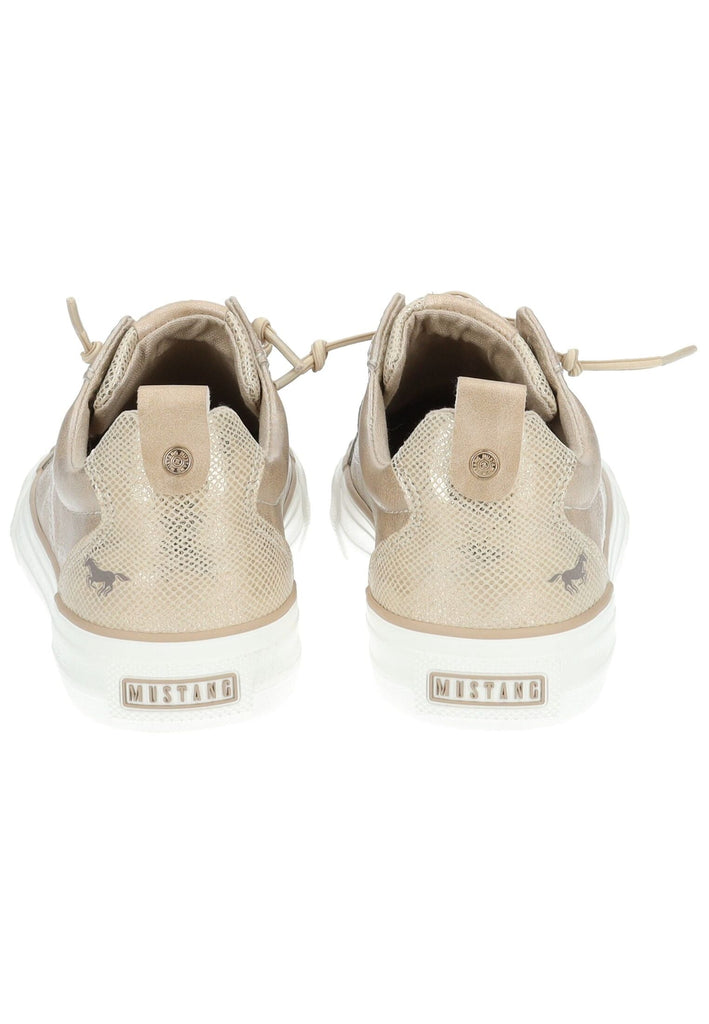 Mustang Sneaker Lederimitat/Textil Champagner