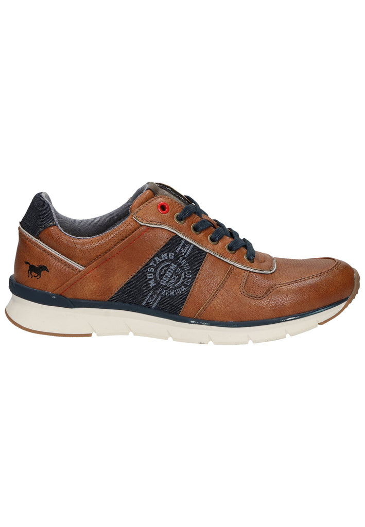 Mustang Sneaker Lederimitat/Textil Cognac