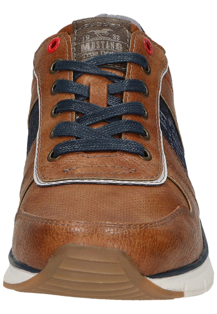 Mustang Sneaker Lederimitat/Textil Cognac