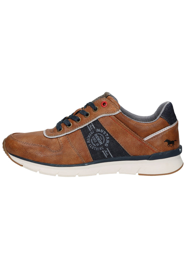 Mustang Sneaker Lederimitat/Textil Cognac