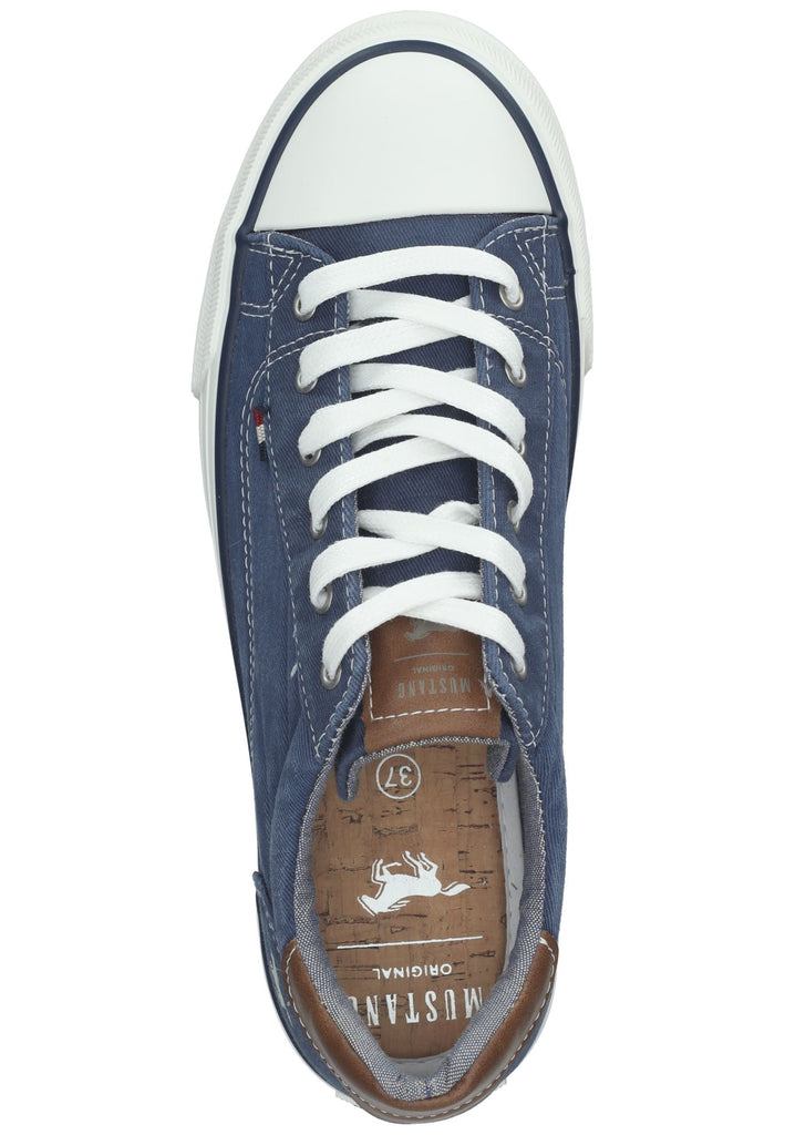 Mustang Sneaker Lederimitat/Textil Dunkelblau