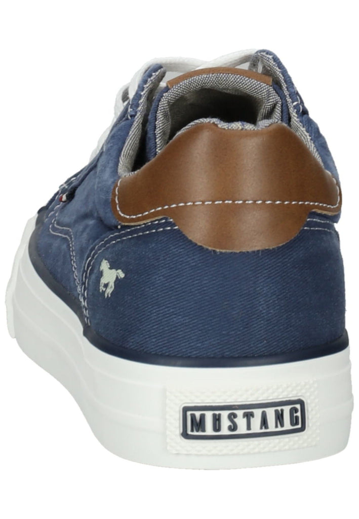Mustang Sneaker Lederimitat/Textil Dunkelblau