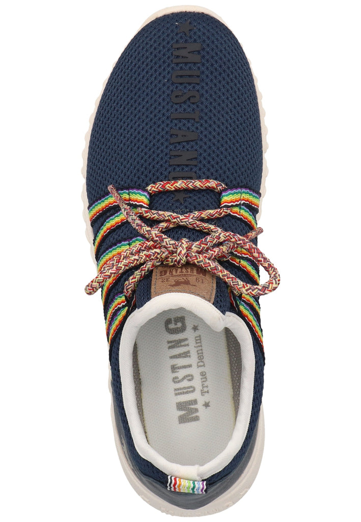 Mustang Sneaker Lederimitat/Textil Dunkelblau