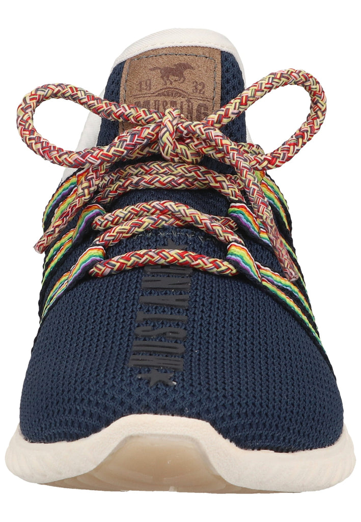 Mustang Sneaker Lederimitat/Textil Dunkelblau