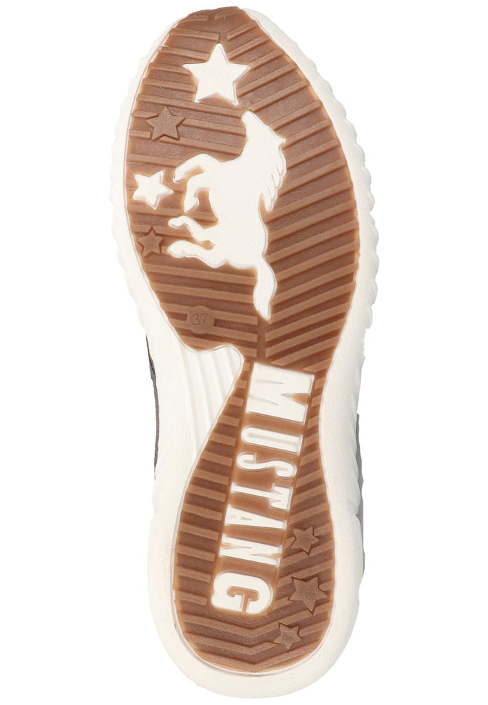 Mustang Sneaker Lederimitat/Textil Dunkelgrau