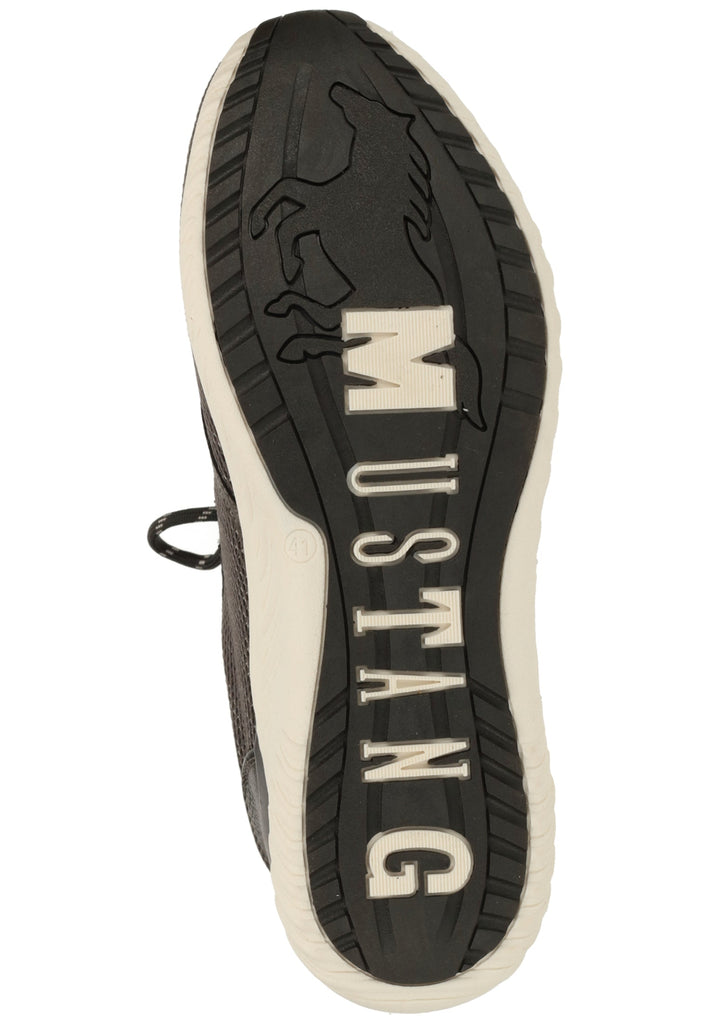 Mustang Sneaker Lederimitat/Textil Dunkelgrau