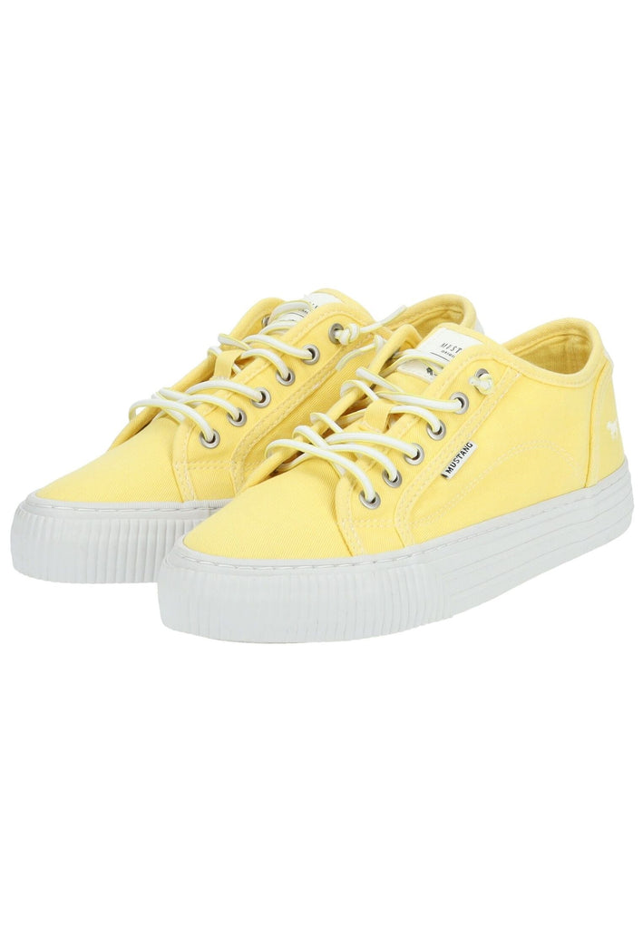 Mustang Sneaker Lederimitat/Textil Gelb