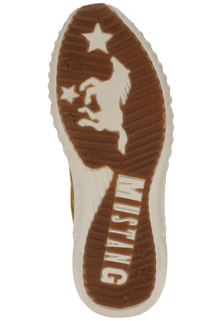 Mustang Sneaker Lederimitat/Textil Gelb