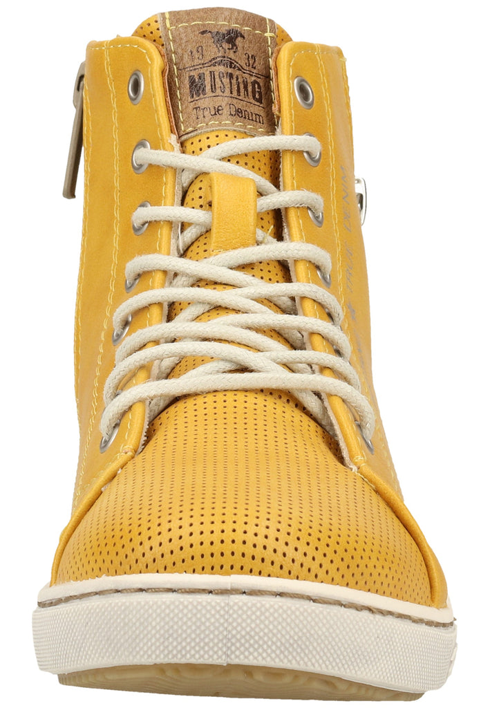 Mustang Sneaker Lederimitat/Textil Gelb