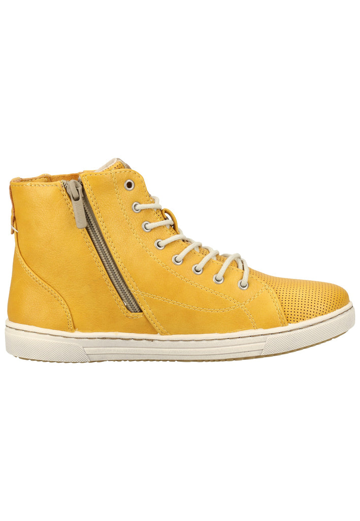 Mustang Sneaker Lederimitat/Textil Gelb
