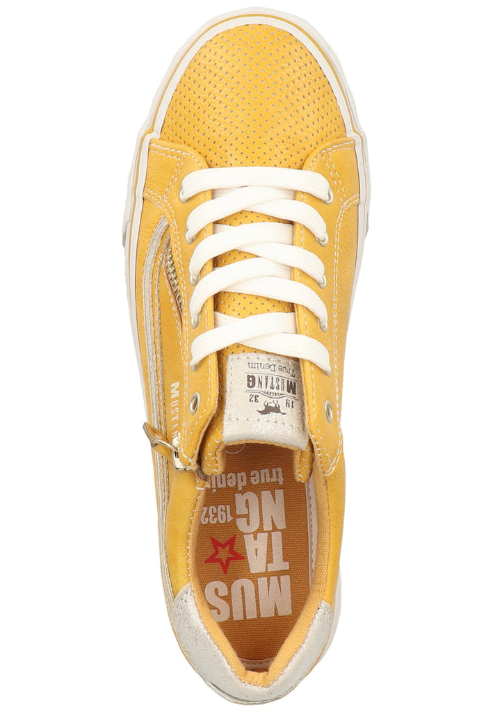Mustang Sneaker Lederimitat/Textil Gelb