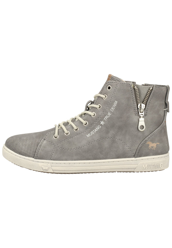 Mustang Sneaker Lederimitat/Textil Grau