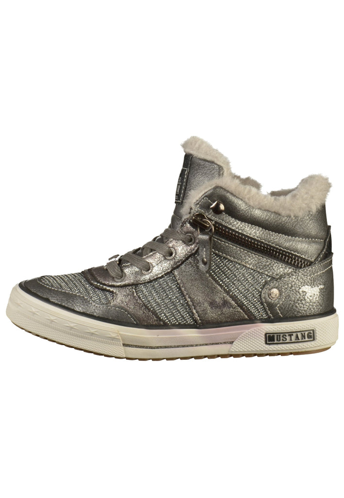 Mustang Sneaker Lederimitat/Textil Grau