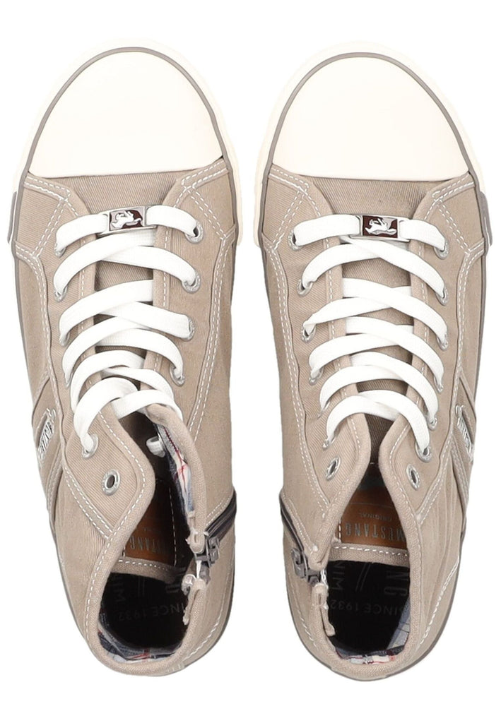 Mustang Sneaker Lederimitat/Textil Grau/Silber