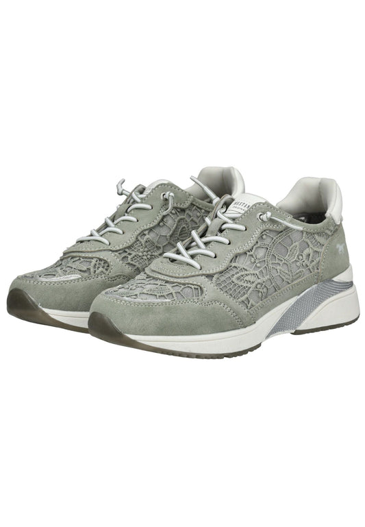 Mustang Sneaker Lederimitat/Textil Grün