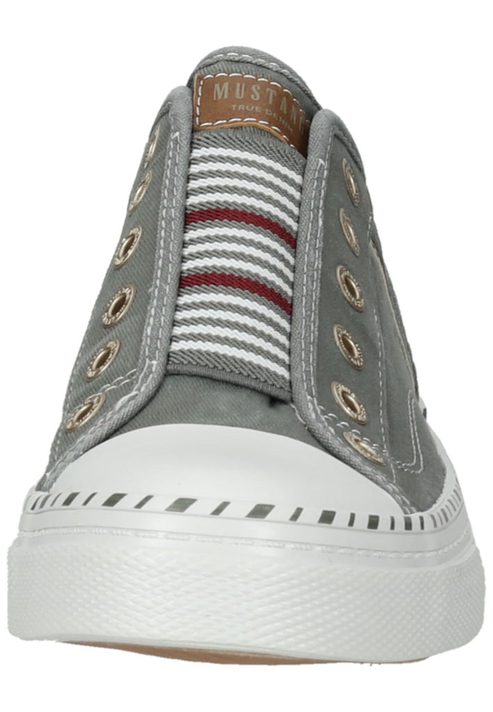 Mustang Sneaker Lederimitat/Textil Grün/Grau
