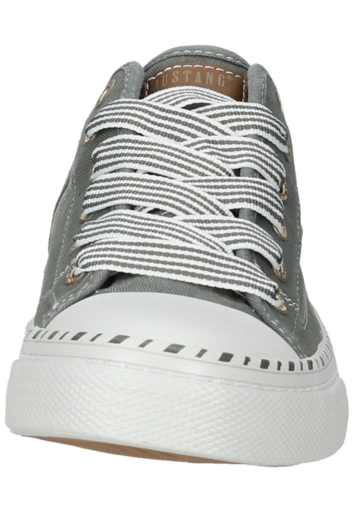 Mustang Sneaker Lederimitat/Textil Grün/Grau