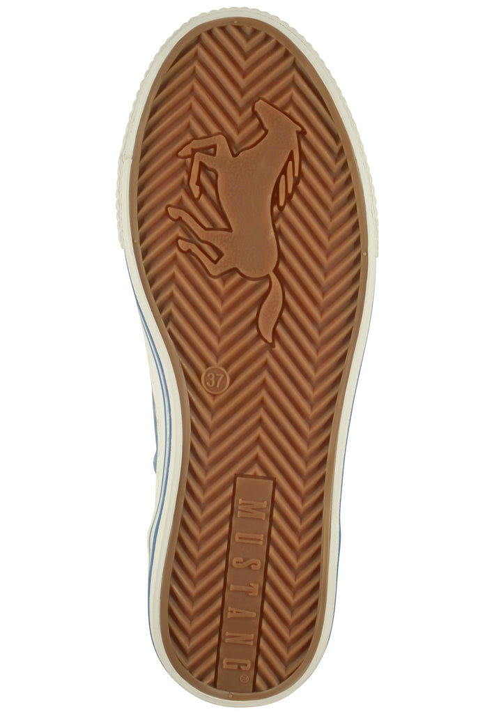 Mustang Sneaker Lederimitat/Textil Hellblau