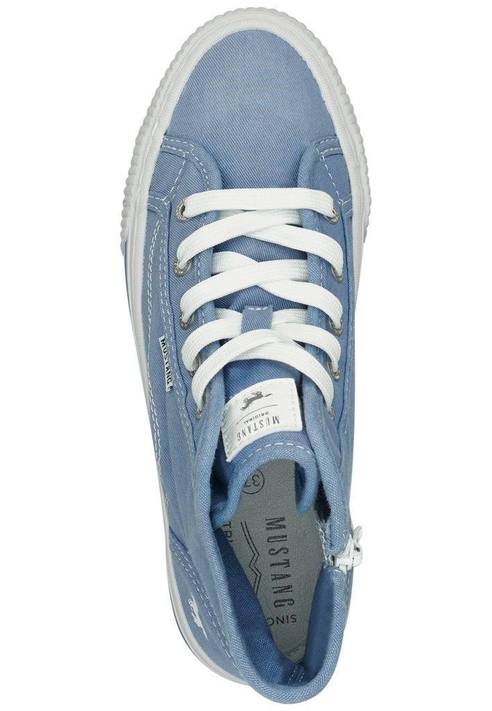 Mustang Sneaker Lederimitat/Textil Hellblau