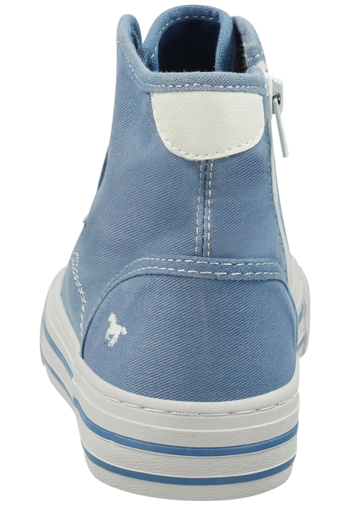 Mustang Sneaker Lederimitat/Textil Hellblau