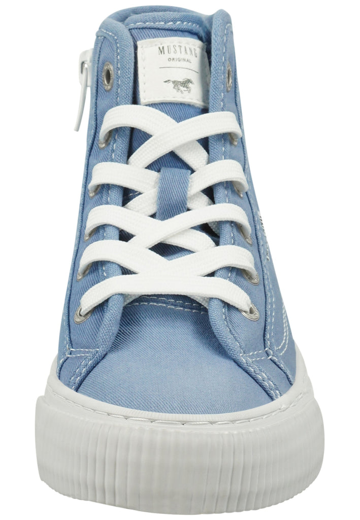 Mustang Sneaker Lederimitat/Textil Hellblau
