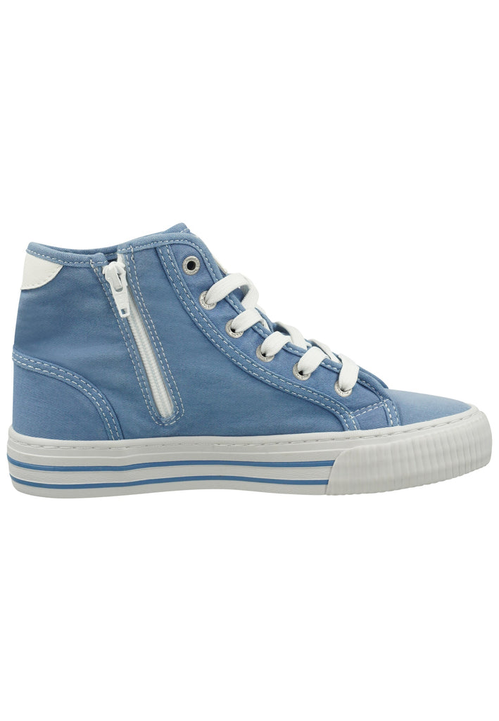 Mustang Sneaker Lederimitat/Textil Hellblau