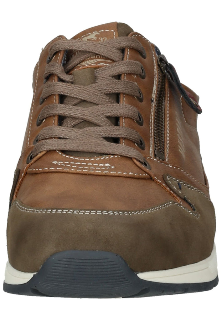 Mustang Sneaker Lederimitat/Textil Hellbraun