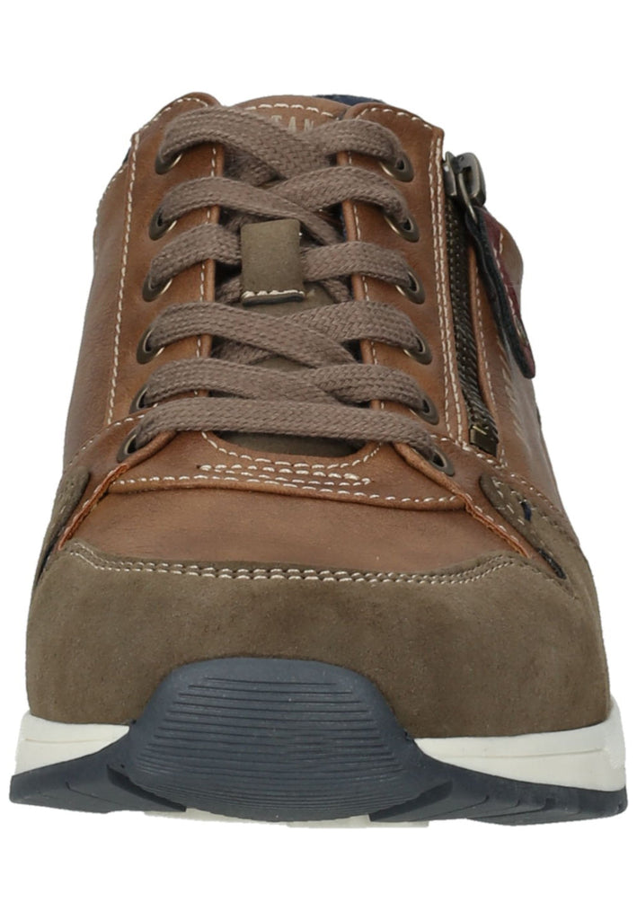 Mustang Sneaker Lederimitat/Textil Hellbraun