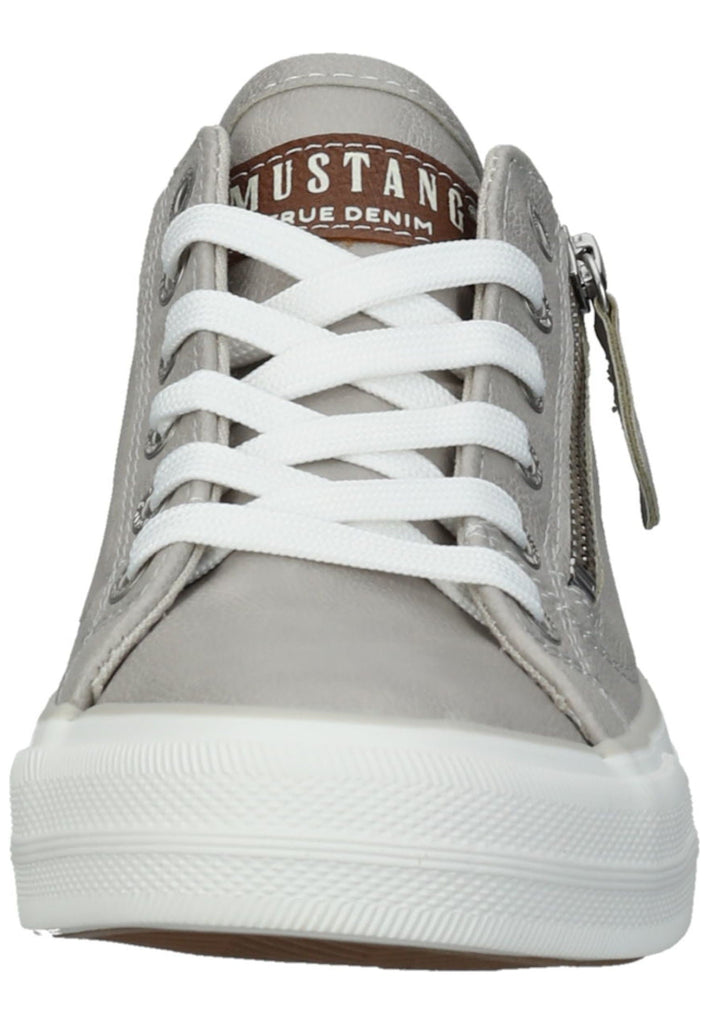 Mustang Sneaker Lederimitat/Textil Hellgrau