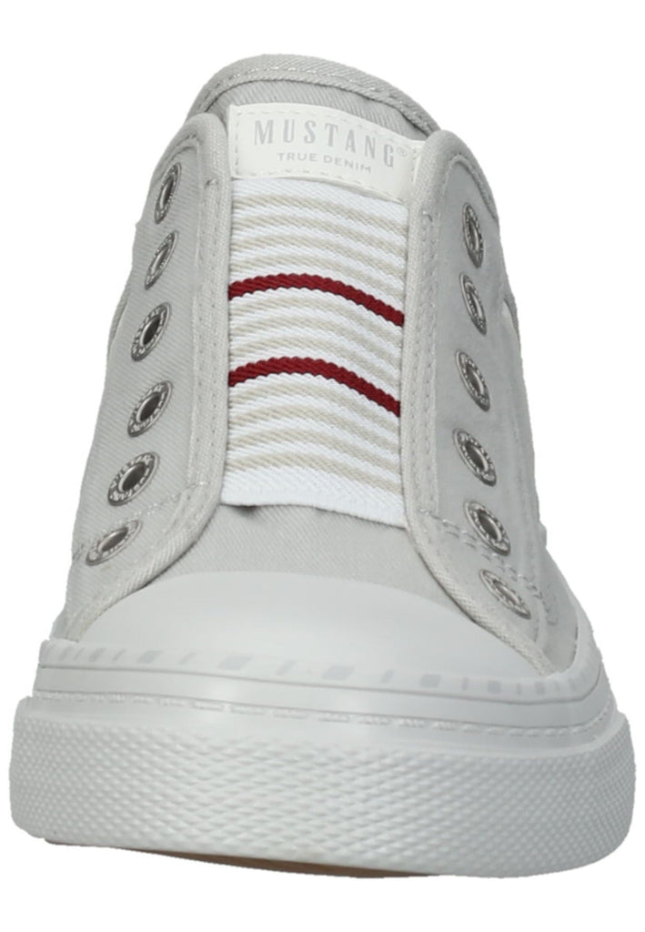 Mustang Sneaker Lederimitat/Textil Hellgrau