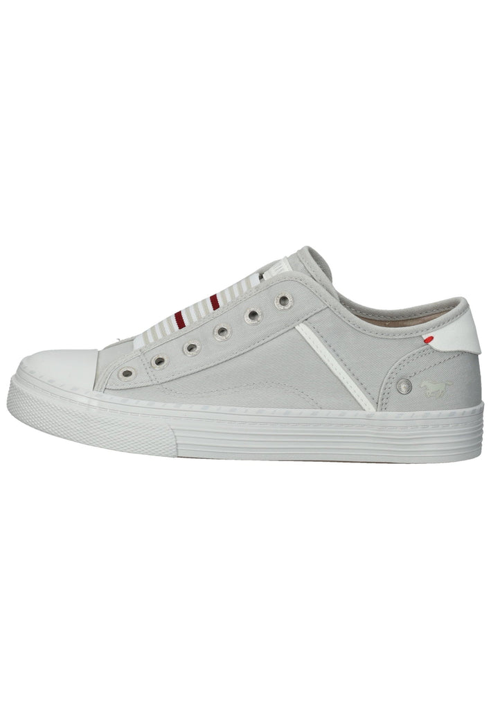 Mustang Sneaker Lederimitat/Textil Hellgrau