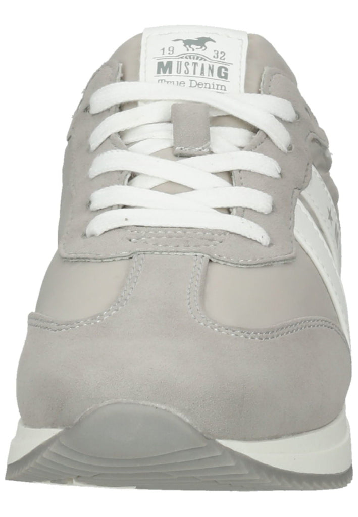 Mustang Sneaker Lederimitat/Textil Hellgrau