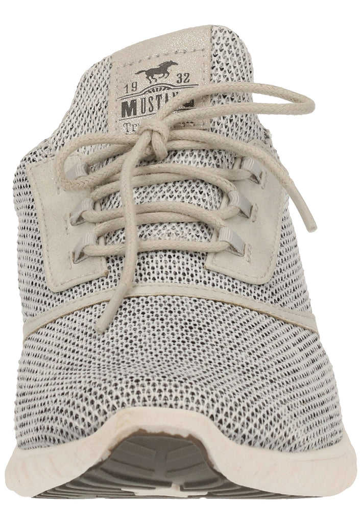 Mustang Sneaker Lederimitat/Textil Hellgrau