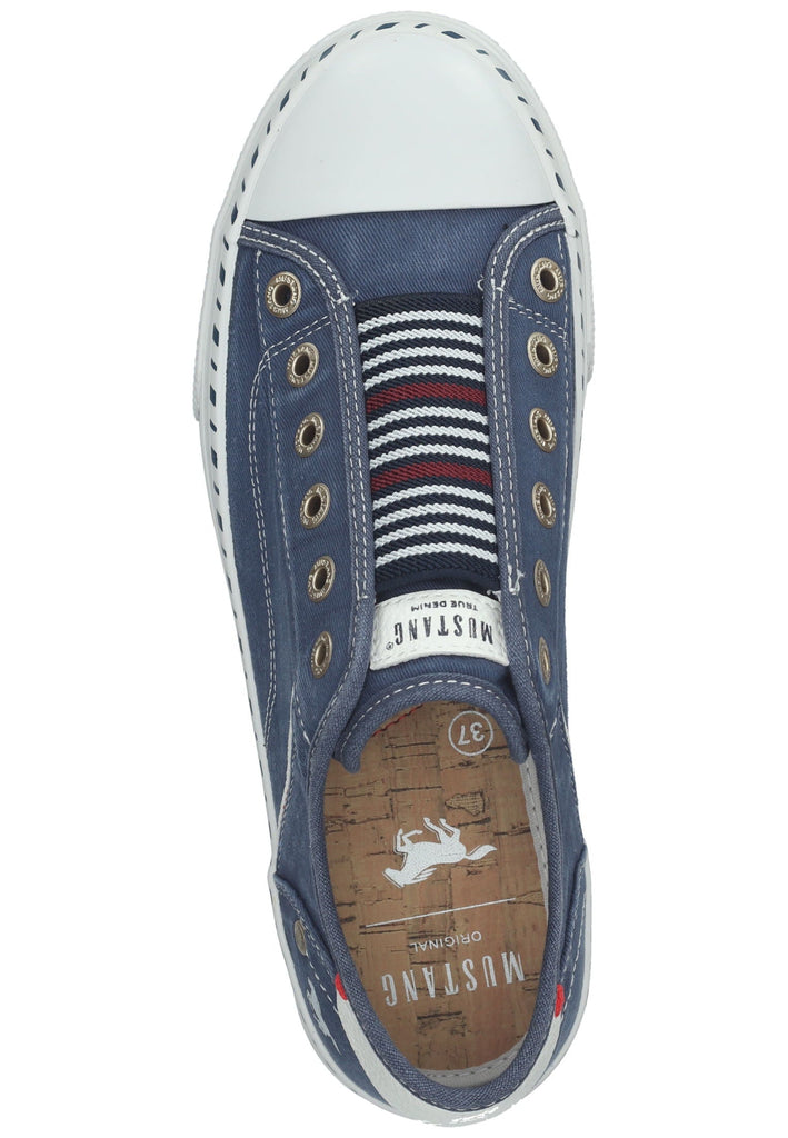 Mustang Sneaker Lederimitat/Textil Jeans