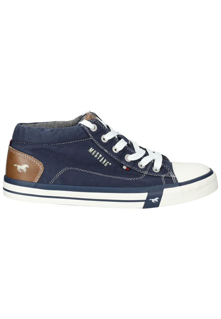 Mustang Sneaker Lederimitat/Textil Jeans