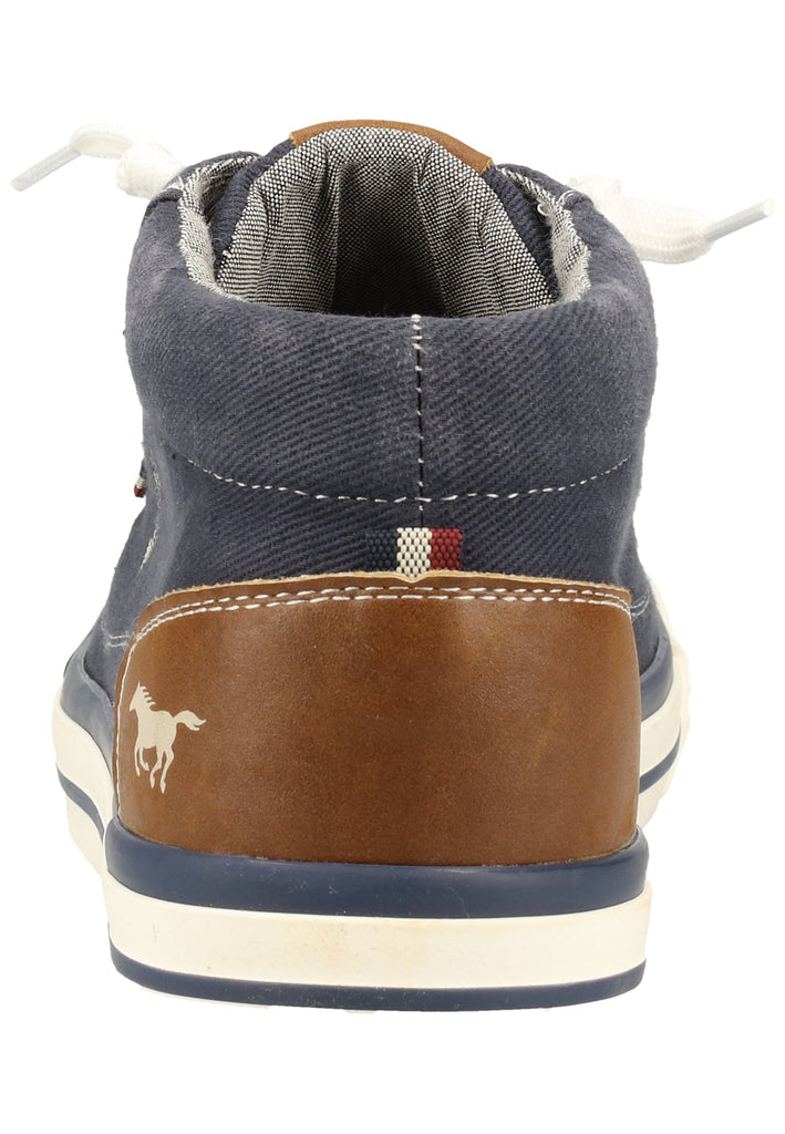 Mustang Sneaker Lederimitat/Textil Jeansblau