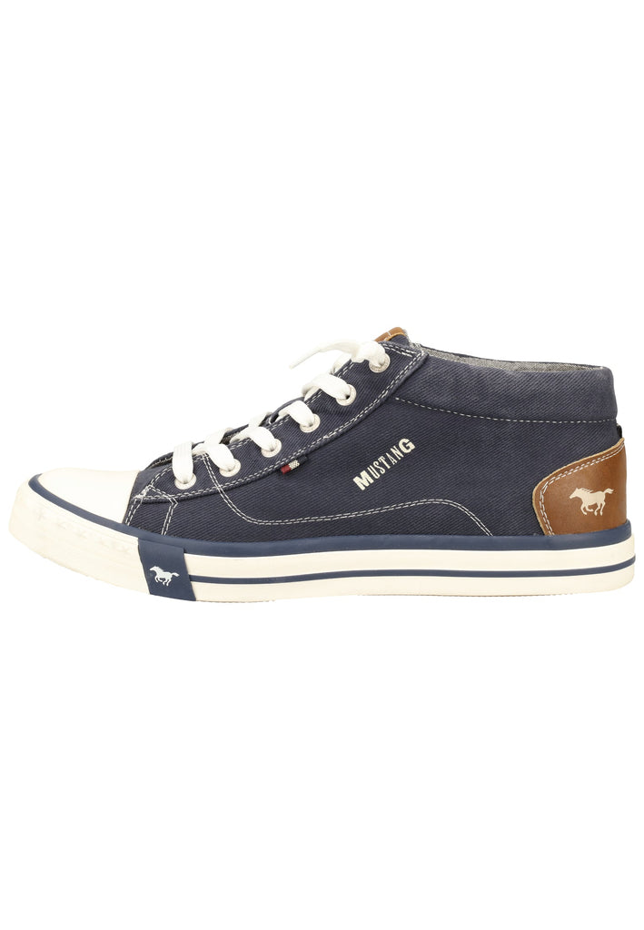 Mustang Sneaker Lederimitat/Textil Jeansblau