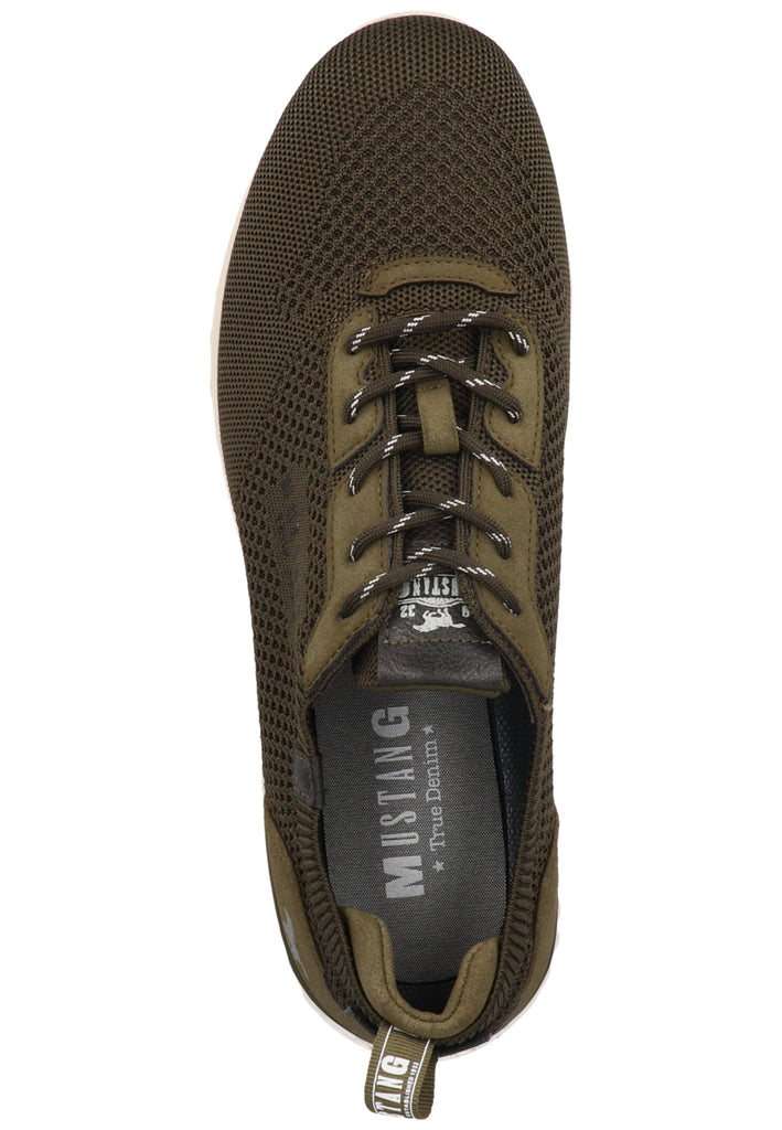 Mustang Sneaker Lederimitat/Textil Oliv