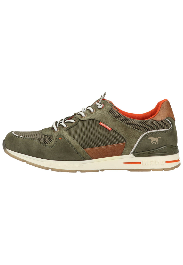 Mustang Sneaker Lederimitat/Textil Oliv