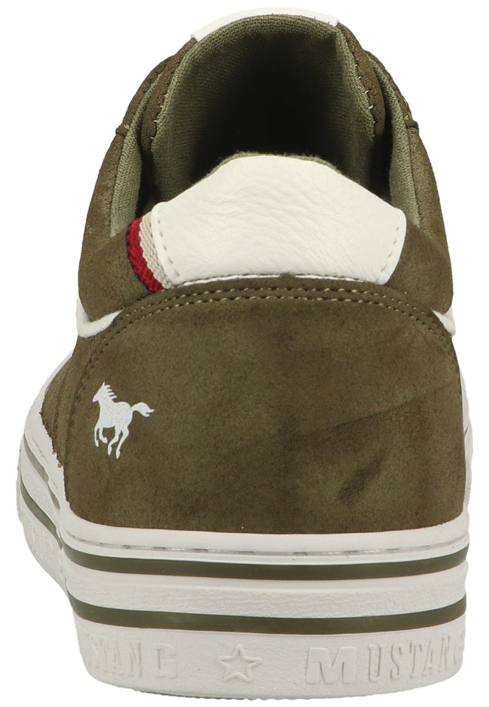 Mustang Sneaker Lederimitat/Textil Oliv