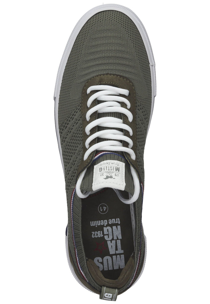 Mustang Sneaker Lederimitat/Textil Oliv